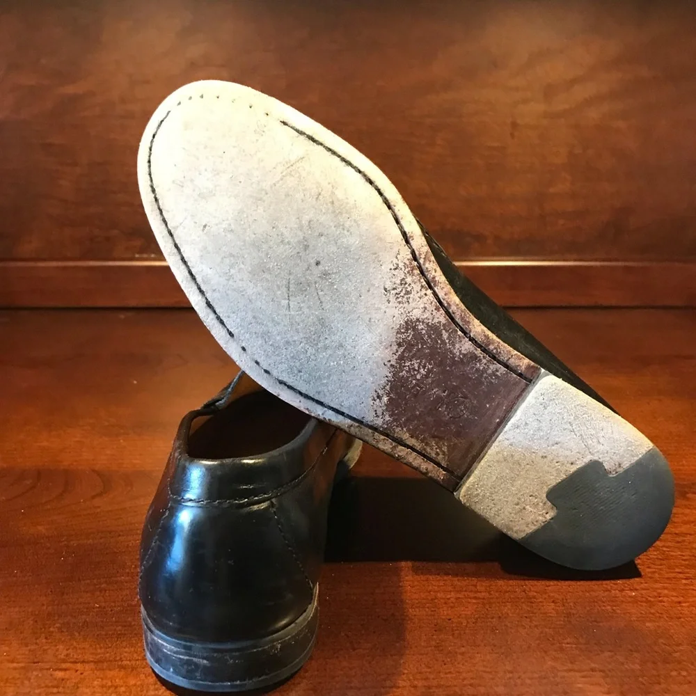 Men Cole Haan Penny Loafers Size 10M. BLACK